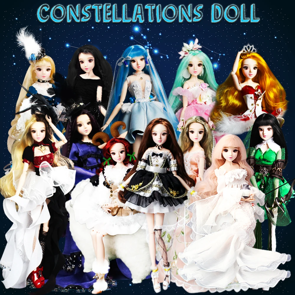 

MM Girl Blyth Surprise doll 12 Constellation Series 30cm Joint Moveable body doll high quality Monster toys for children 1/6 BJD
