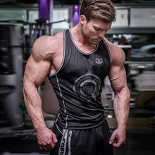 Вспышка медведь стиль лето мышцы брат спортсмены Спорт Фитнес Бег для баскетбола тренировки футбол хлопок I-shaped