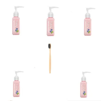 

5pcs Viaty Toothpaste with 1 Wooden Toothbrush set Blueberry Toothpaste Cleaning Whitening Oral Hygiene Tooth Whitening TSLM1