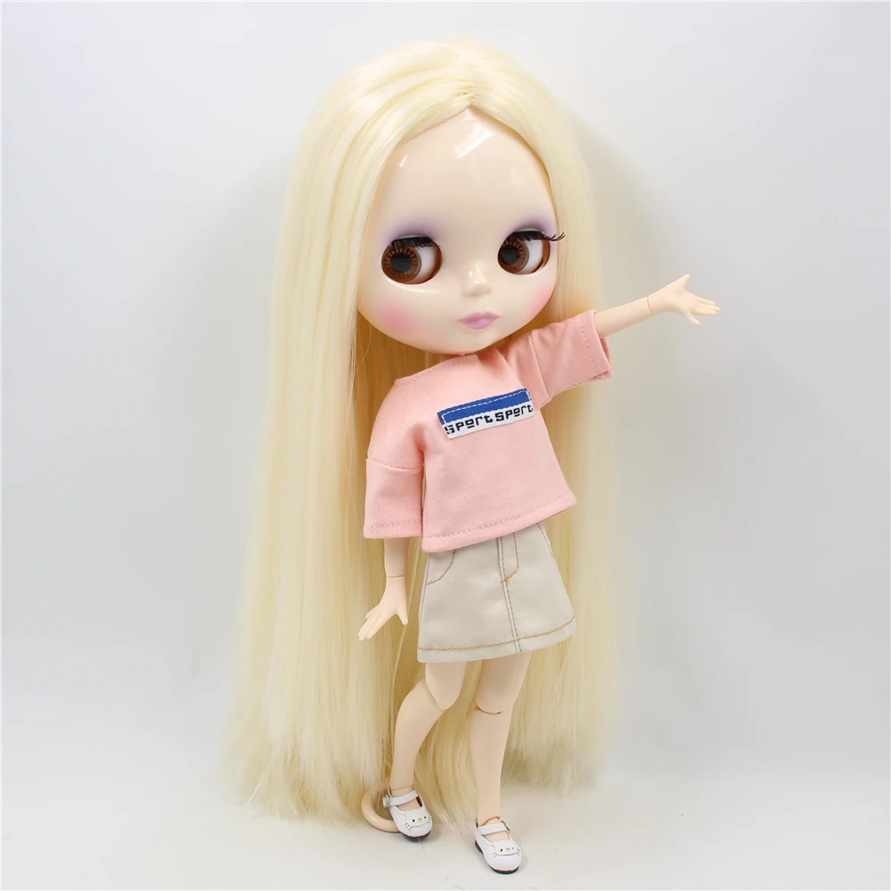 ICY Factory шарнирная кукла blyth игрушка блонд слоновая кость прямые волосы белая кожа суставное тело 1/6 30 см BL0510