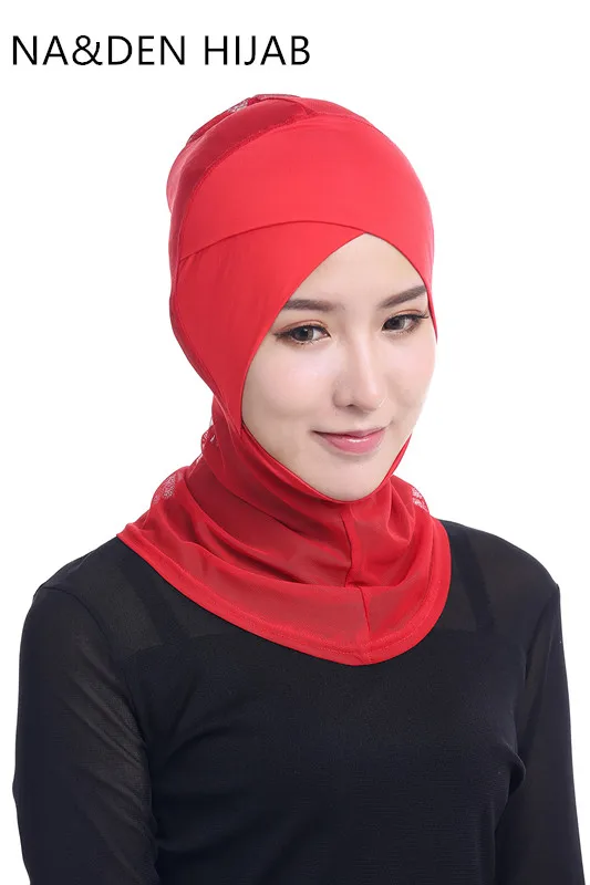 1 шт. мусульманский головной платок из модала и сетчатой ткани|Мусульманская