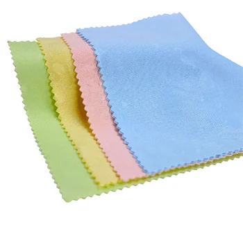 

10pcs Cleaner Clean Glasses Lens Cloth Wipes For Sunglasses Microfiber Eyeglass Cleaning Cloth For Camera Computer Random Color