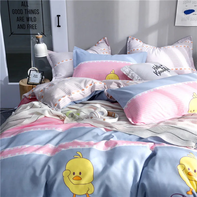 

Bedding a Bed Sheet Quilt Cover Student Dormitory Three Sets Bedspread