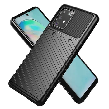 

50pcs/lot For Samsung Galaxy A30S A40S A50S Armor Tough Rugged Thunder Series Soft TPU Case For Samsung Galaxy M80S A91 A71