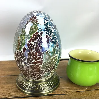 

Egg Turkish Mosaic Lamps For Indoor home table decor handmade Mosaic Glass lampshade side table lamp retro Kids nightstand lamp