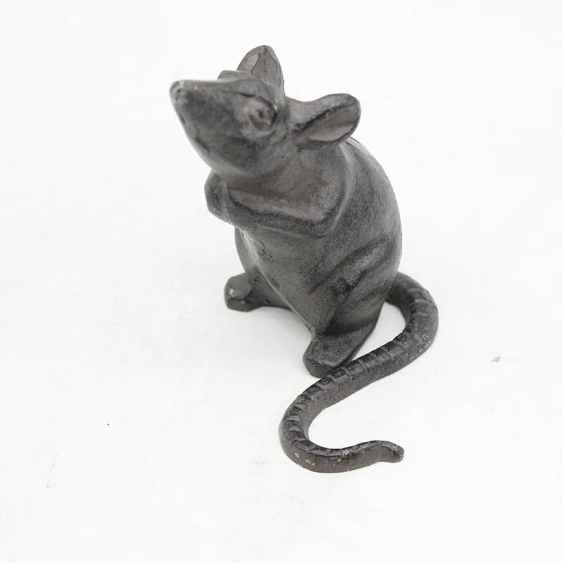 

Metal animal Ornaments Props Mouse figure livingroom decoration Brown color Creative Handmade Craft Paperweight statue Hot sale