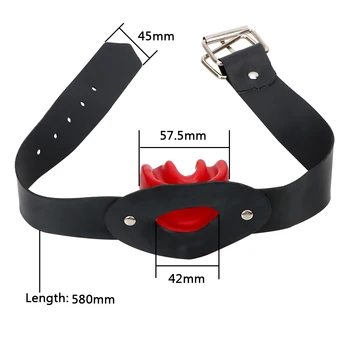 Bondage Belt Latex Mouth Gag Plug Sex Tools For Couples Games Set Cosplay Women Men Harness Sex Toys Adults Erotic Machine Shop 5