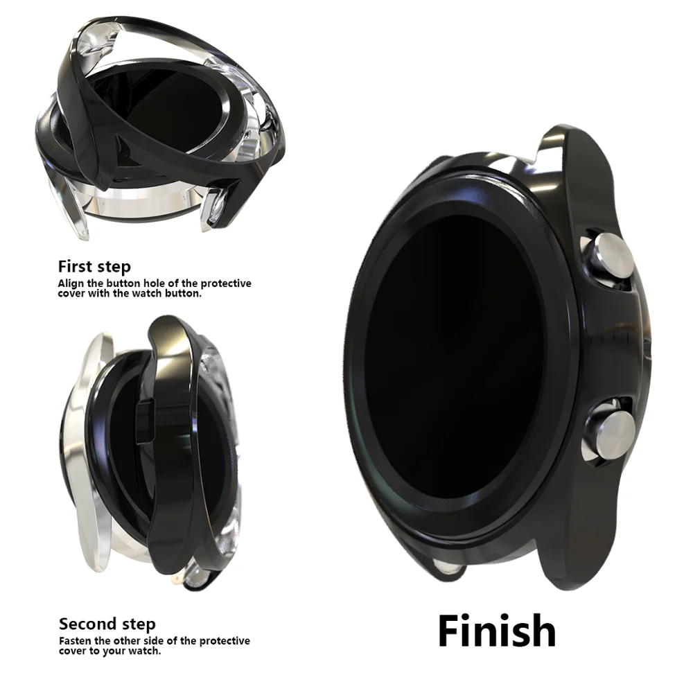 Premium TPU Bumper Case for Samsung Galaxy Watch 3 - Protective Smartwatch Cover