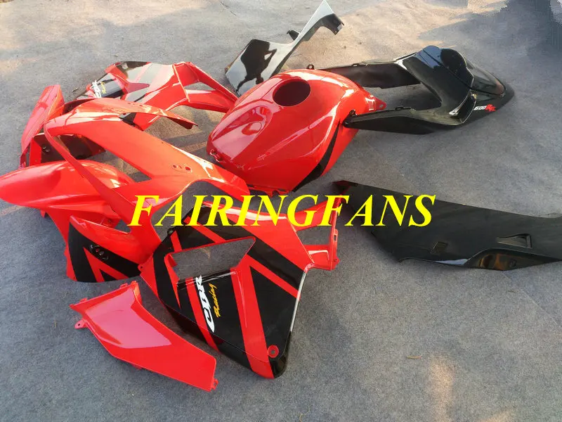 Инжекторный комплект для HONDA CBR600RR F5 03 04 CBR 600 RR CBR 600 RR CBR 600 2003 2004 Горячий красный Обтекатели на кузов+ подарки HC46