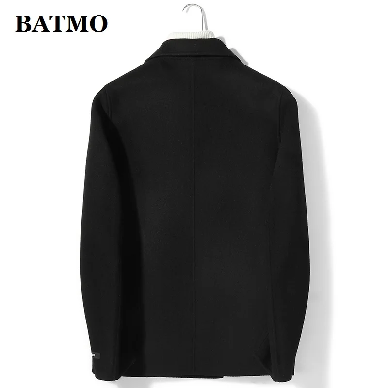 BATMO Новое поступление осень и зима шерсть двубортный Тренч, мужские шерстяные куртки 8638