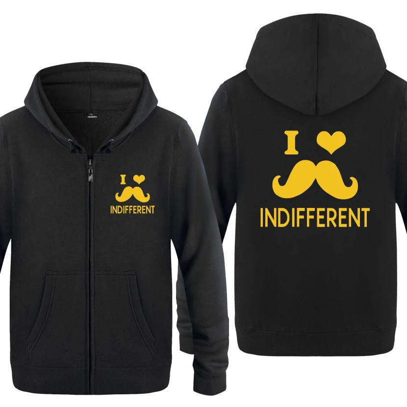 Мужские флисовые толстовки с капюшоном I Love Indifferent 2020|Толстовки и свитшоты| |