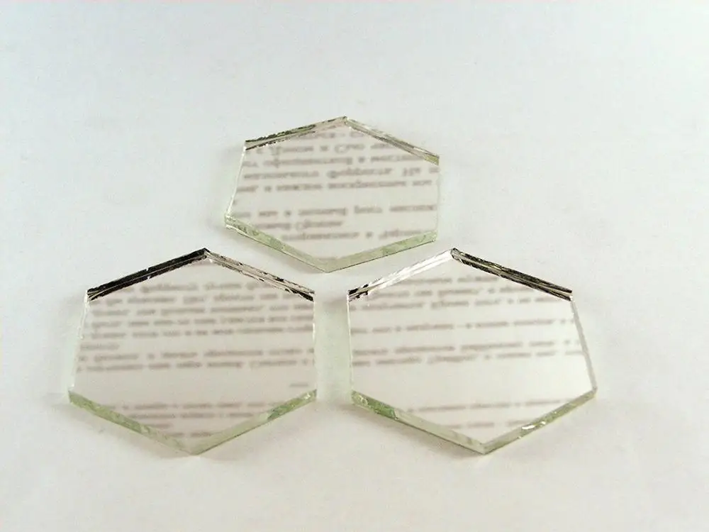 100 pcs 1 Hexagonal Mirror Mosaic Tile