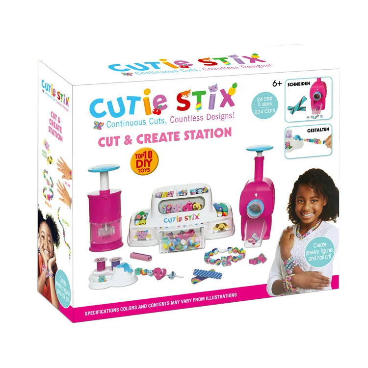 

Girl'S DIY Toy Combination Accessories Rubber Slicer Beaded Bracelet Manual Play House Toys Cartoon DIY Bracelets