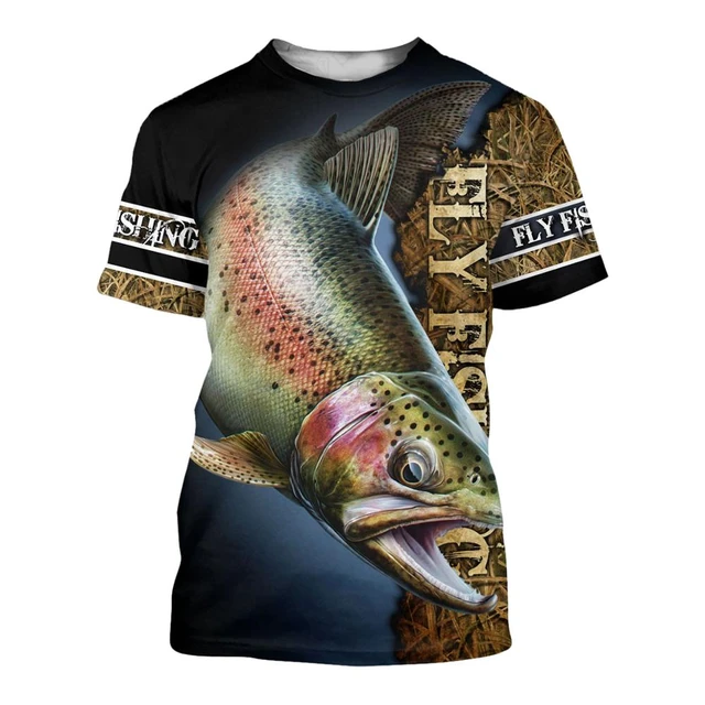 Summer Fashion Men animal t-shirt Crappie Fishing and Deer Hunter 3D  Printed Harajuku Short sleeve T shirts Unisex Casual tops - AliExpress