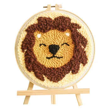 

DIY Embroidery Material Pack Home Poke Embroidery Handmade Interesting Decor Decompression Wool Painting New