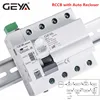 GEYA GRD9L-R RCCB disjoncteur automatique à dispositif auto-recrodant 2P 40A 30mA100mA 300mA RCD disjoncteur intelligent ► Photo 3/6