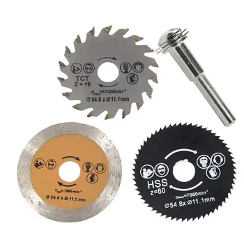 

HiMISS High Speed Steel Saw Blade Set Metal Cutting Discs Electric Drill Parts Woodworking Tool