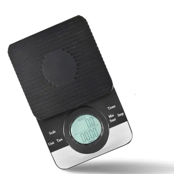 

Coffee Scale Electronic Hand Versatile Bar Electronic Scale Gram Scale with Timer 3KG Kitchen Scale LED Display Food Scale