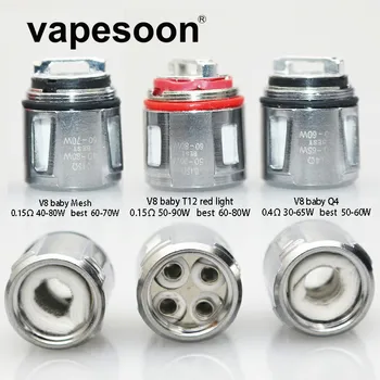 

50PCS V8 Baby Mesh Baby-Q4 Baby-T12 Replacement Coil Head Core for SMOK Resa Stick Kit Resa Baby TFV12 Baby Prince Atomizer Tank