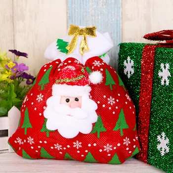 通販 クリスマスサンタサンタクロース袋クリスマスのギフトバッグ巾着バッグハンドバッグ