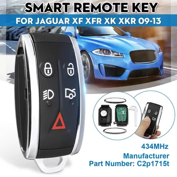 

Car Smart Remote Key Fob 434MHz 5 Buttons For JAGUAR XF XFR XK XKR 2009 2010 2011 2012 2013 C2P17156