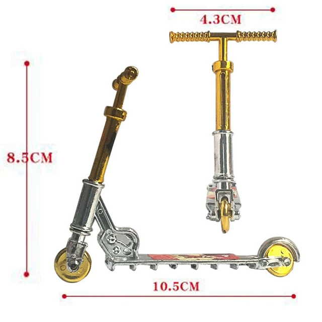 Mini Simulation Finger Scooter Skateboard Model For Kids Children's Educational Two-wheel Scooter Folding Scooter Toys Gifts 6