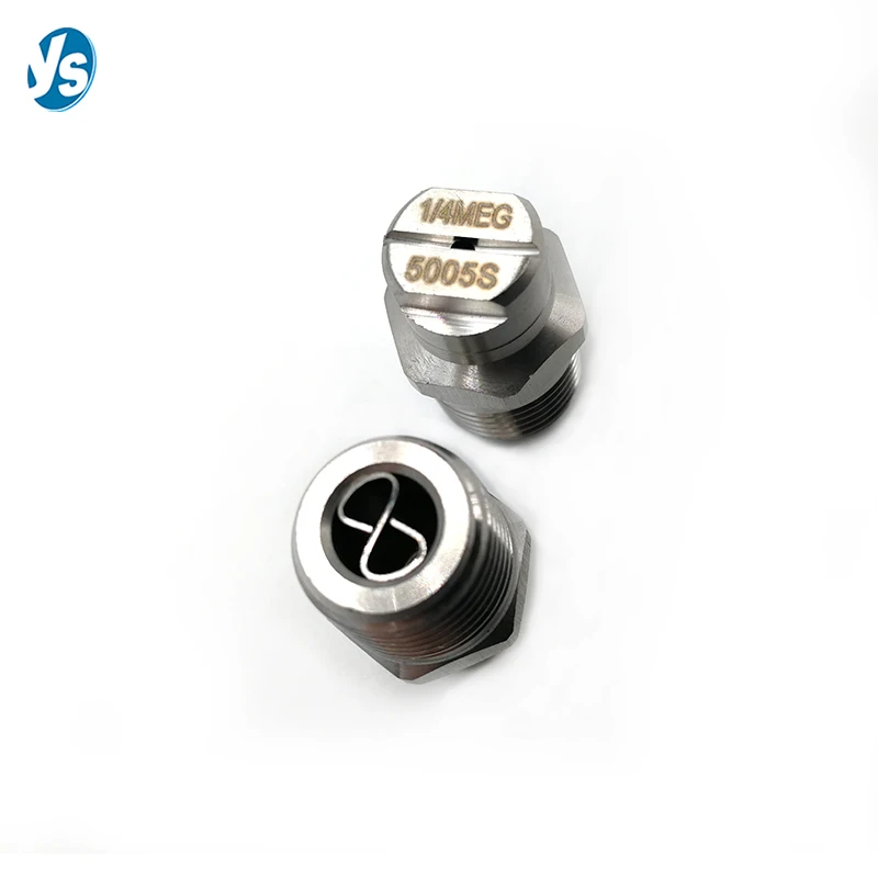 1/4" MEG High Pressure Washer Nozzle, Street Cleanout Sprinkler Nozzle Flat Fan Spray Nozzle 0-65 Degress Spray Angle 6