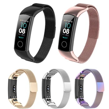 

For Huawei Honor band 4 5 wrist straps Magnetic buckle Bracelet Smart accessories Milanese loop For Honor Band 4 5 watch band