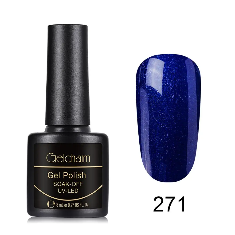 Gelcharm 8 мл Glassic многоцветная серия Гель-лак для ногтей УФ светодиодный отмачиваемый гель лак для ногтей Блеск Дизайн ногтей салон маникюр - Цвет: 271