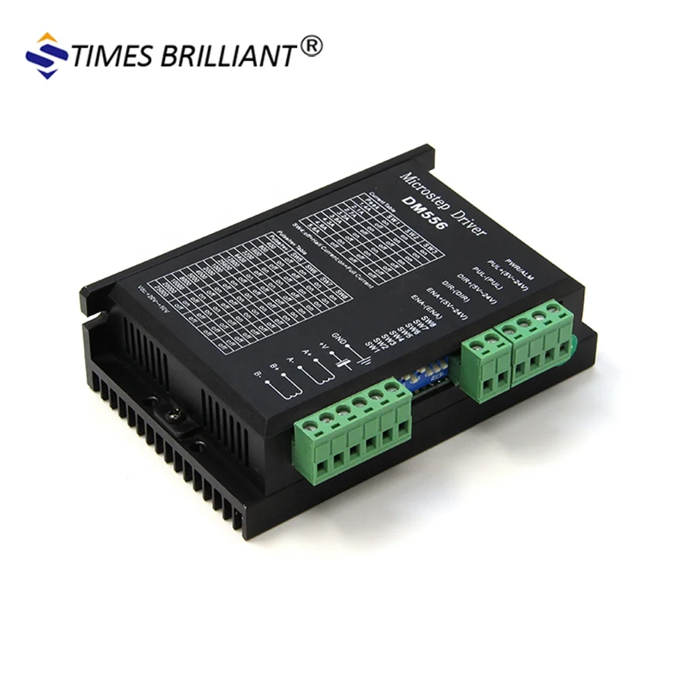 

China micro stepper motor driver 50v dc supply 5.6A DM556 cnc step motor driver