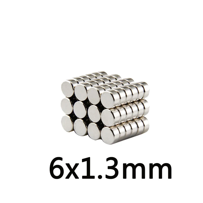 

26000PCS 6mm x 1.3mm Super Strong Round Disc Magnets 6*1.3 Rare Earth Neodymium Magnet N35 6mm*1.3mm