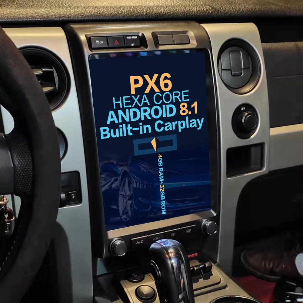 

Aotsr Tesla 13â€œ Vertical screen Android 8 Car DVD Multimedia player GPS Navigation For Ford F150 2009 - 2014 Wifi carplay stereo