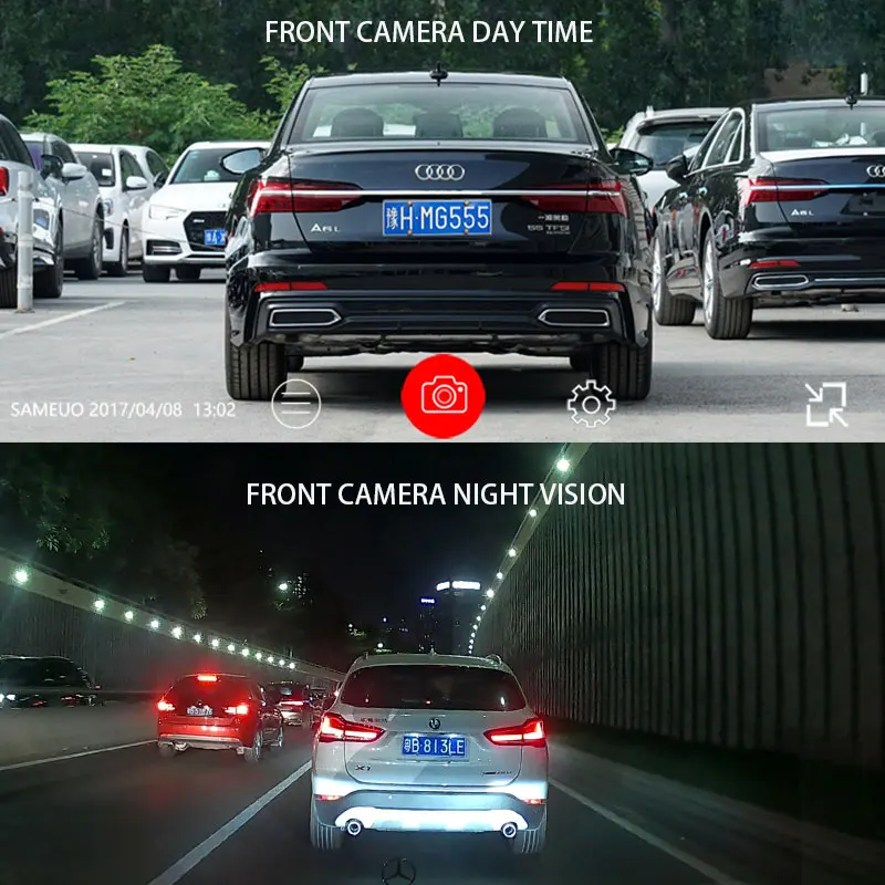 Dash Cam Rearview Camera Car Dvr Monitor Sameuo U680Pro Dash Cam 4K Rear View Auto Dashcam For Car Camera 2160P Video Recorder Reverse Dvr WIFI 24H Parking Monitor