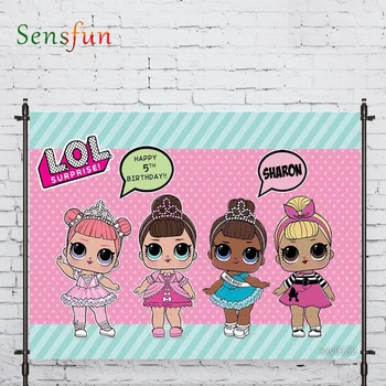 

LEVOO new photo backdrop popular doll Pink birthday princess background nature photocall photo studio shoot prop