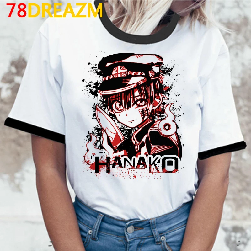 Забавные футболки с японским аниме унитаз Hanako Kun женские графикой Kawaii Shaman King
