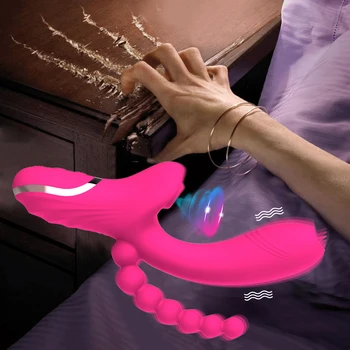 3 in 1 Clitoris Sucker Dildo Vibrator for Female G Spot Tongue Licking Clit Vacuum Stimulator Adults Sex Toys for Womans 6