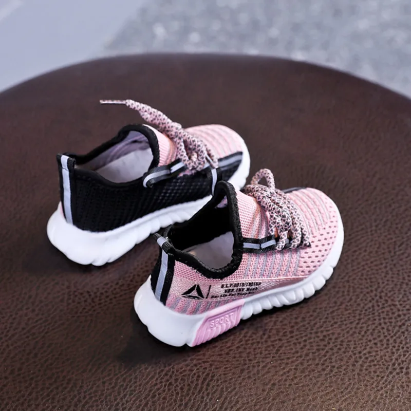 Spring/Autumn Children Shoes Unisex Toddler Girls Boys Sneakers Mesh Breathable Sport Shoes Fashion Kids Shoes EU 21-30