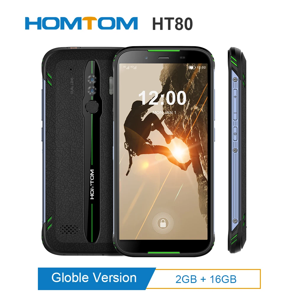 HOMTOM HT80 IP68 водонепроницаемый смартфон 4G LTE Android 10,0 5," MT6737 NFC Функция беспроводной быстрой зарядки SOS мобильный телефон