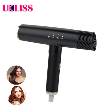 

UKLISS Professional Hair Dryer Negative Ions Hairdryer Blow Drier Quick Drying Blowdryer Salon Hair Dryer hairbrush For Hair