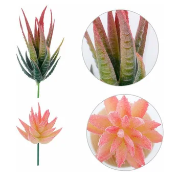 

9PCS Artificial Succulent Plants Faux Lifelike Stems Flower Garden Home Decor For Home Decor, For Office, Balcony
