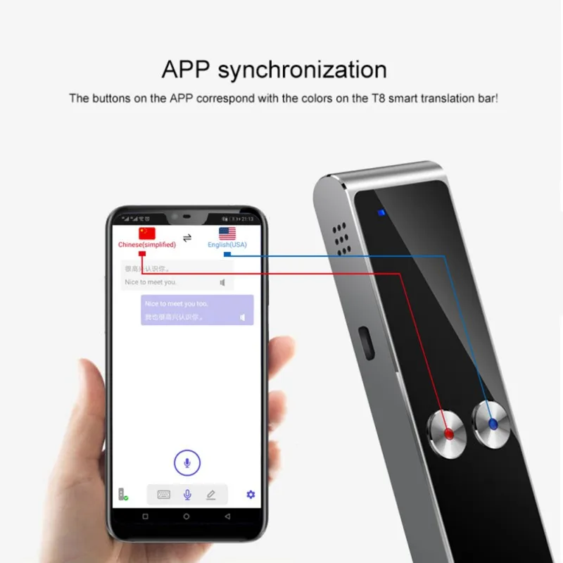 

Professional Portable Real-time Intelligent Voice Translator Multi-language Interactive Voice Translator