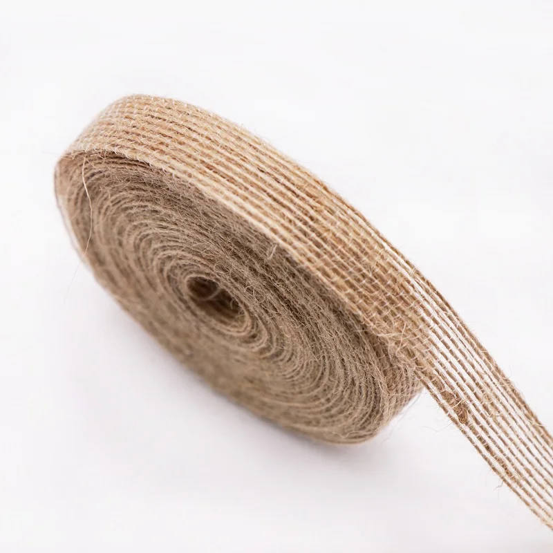 15MM x 5 Yards Ручная работа, сделай сам, искусственный зеленый лист, пеньковые веревки, цветочные гирлянды, пеньковая Мешковина, Полиэстеровая веревка, для свадьбы, вечеринки, Рождества, Декор, принадлежности - Цвет: 15MM x 5 Yards