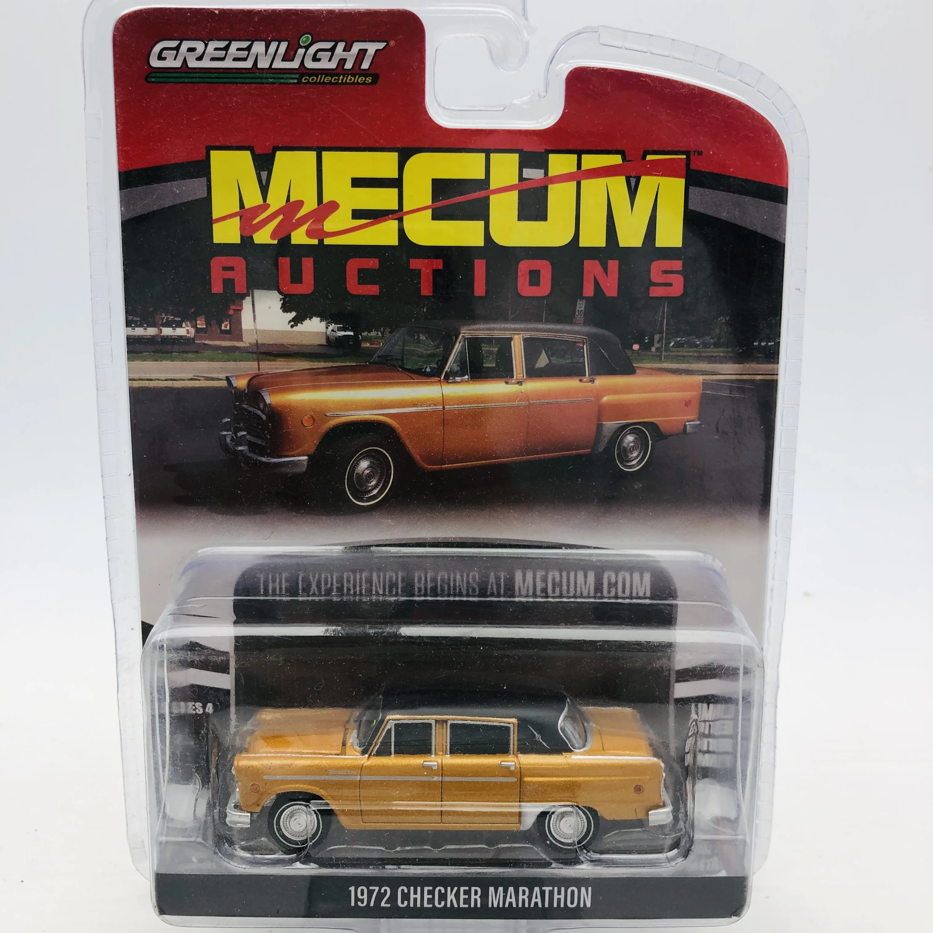 Зеленый светильник 1:64 1972 CHECKER MARATHON коллекция литая из искусственного сплава