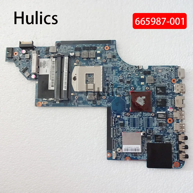 Материнская плата Hulics для ноутбука HP Pavilion DV7 оригинальная материнская 665987-001 100%