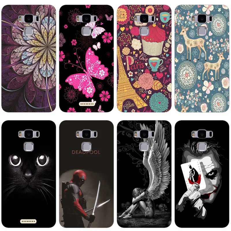 

Silicone Printed phone Case for Asus Zenfone 3 Max ZC553KL X00DD X00DDA cases soft Phone Back cover full 360 Protective shell