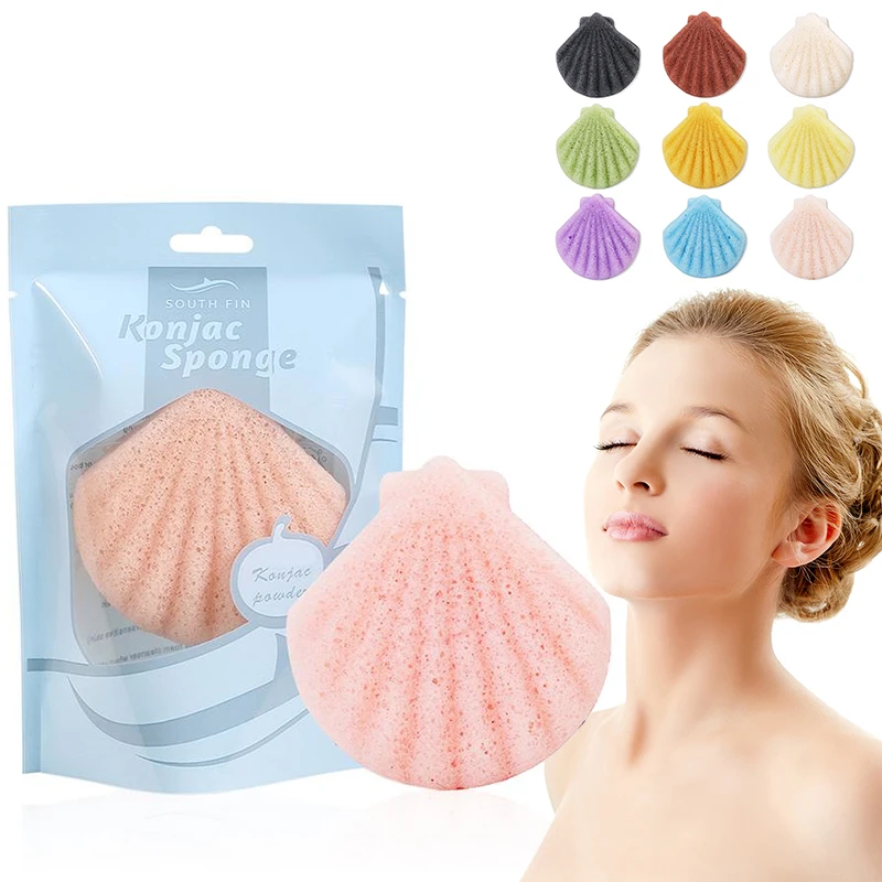 Косметическая пуховка Konjac 1 шт. искусственная косметика натуральная Konnyaku