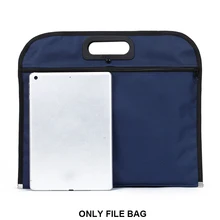 Большая вместительность, ткань Оксфорд, твердая, деловая, для конференций, дорожная сумка-файл для документов, держатель, сумочка, синяя, на молнии, с защитой от царапин