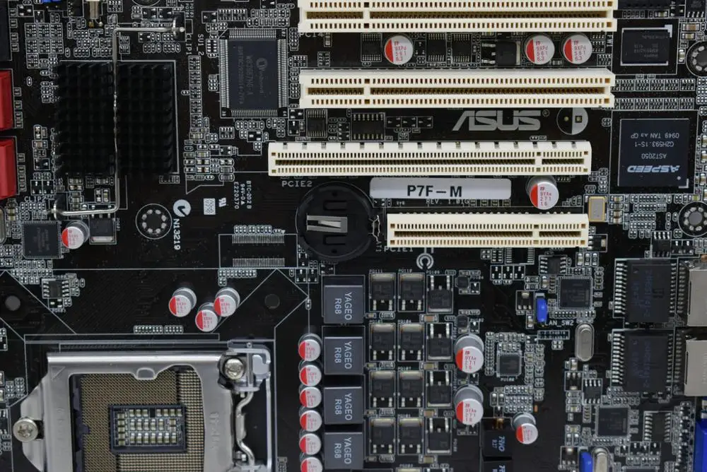 Для ASUS P7F-M Intel 3420 чип Серверная материнская плата 1156 поддерживает i3 i5 оригинальная подержанная материнская плата