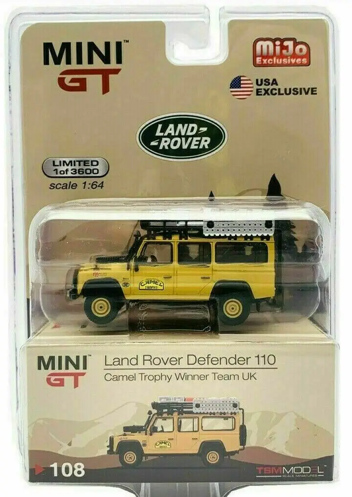 MINI GT ランドローバーディフェンダー110 4台セット MINI GT 1/64 (ダイキャスト製) ランドローバー ディフェンダー