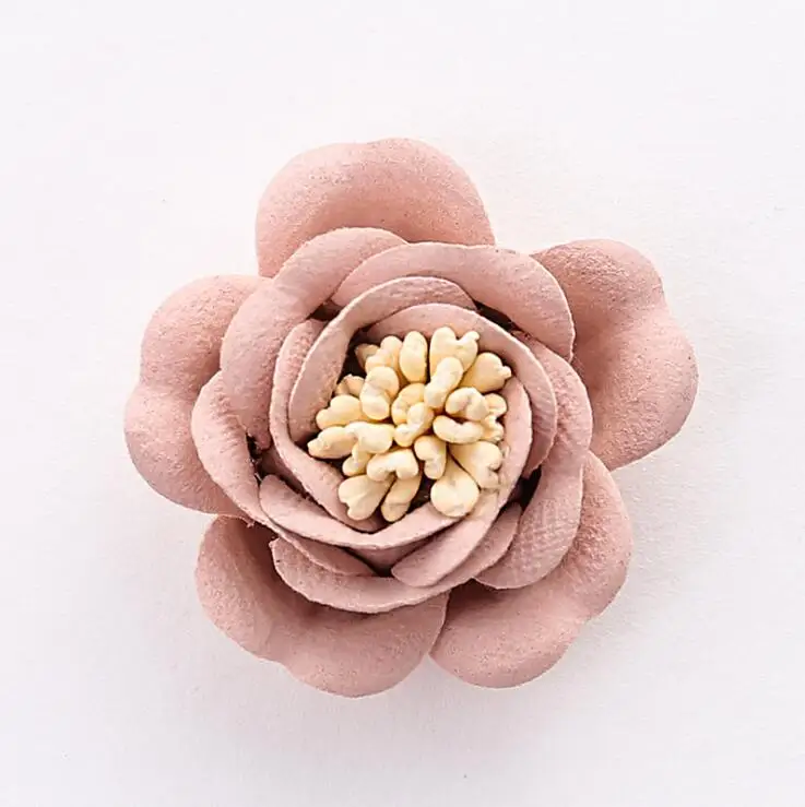 5 шт./лот 4 см DIY ткань цветок Моделирование Камелия цветок украшение цветок для DIY аксессуары - Цвет: G